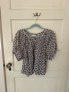 Doen June Top in Ivory Meadow - Size XS